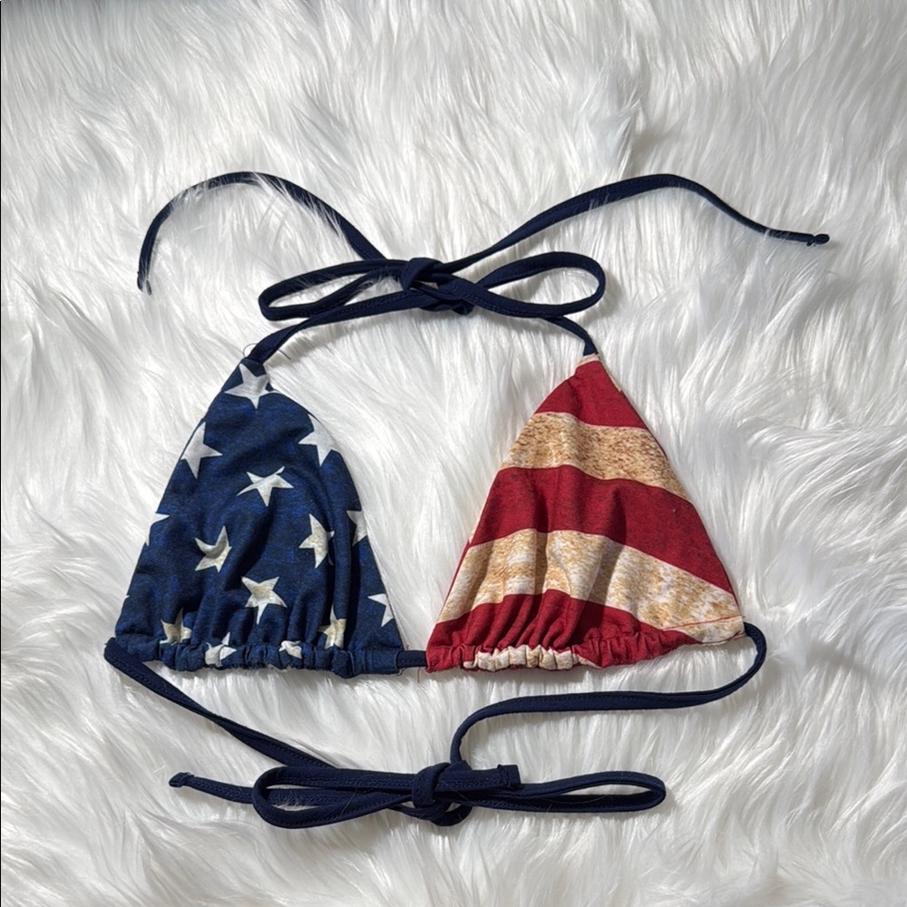 Star and Stripe Bikini Top
